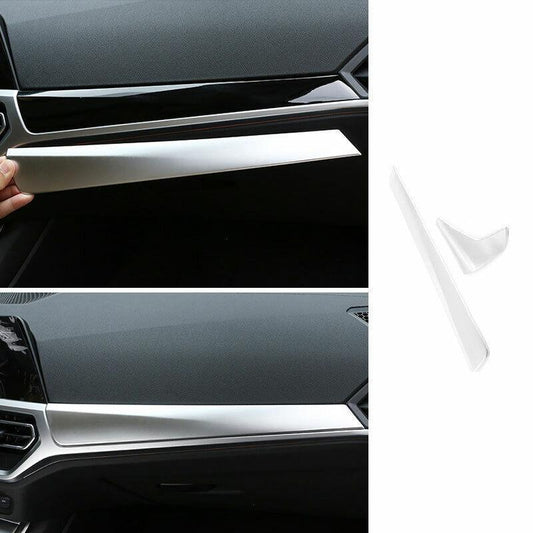 for BMW 3-Series G20 2019-2120 Silver ABS Central Console Dashboard Panel Trim