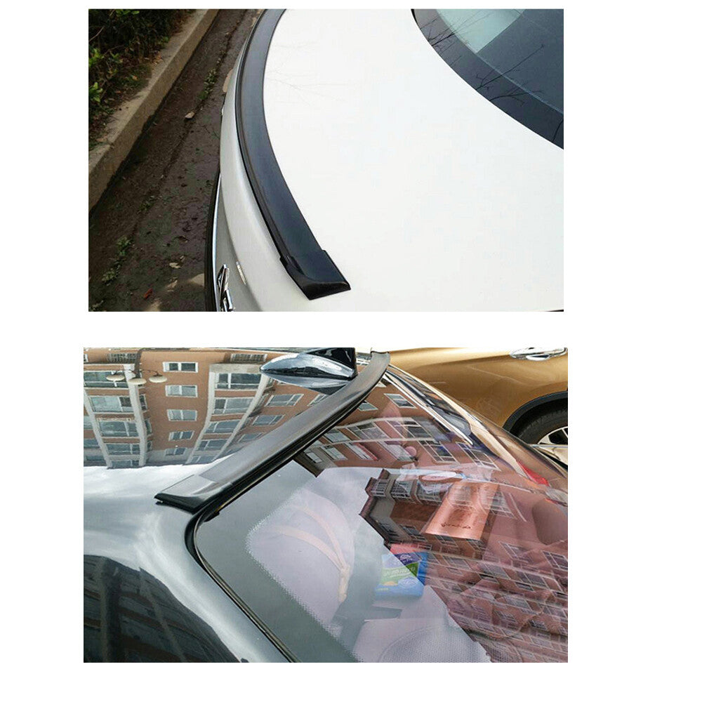 1 x 4.9 ft car trunk boiler roof lip rear wing trim tail fin gloss black