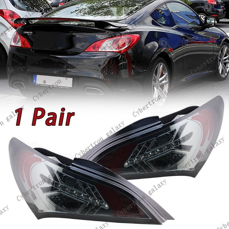 LHRH Black LED Rear Tail Light Brake Lamp for Hyundai 2010-12 for Genesis Coupe 2Dr