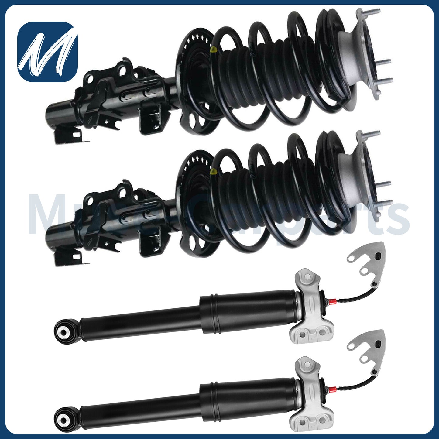 A pair of rear shock absorber struts with electronic bonding. for Lincoln MKX Nautilus F2GZ18125G