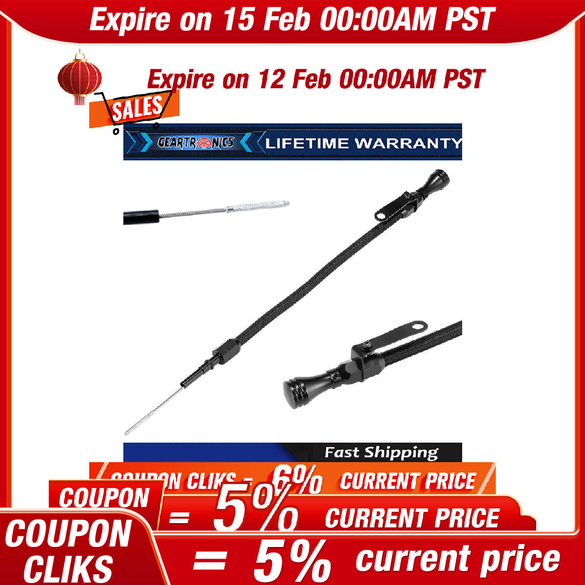 New Stainless Flexible Oil Dipstick for LS LSX LS1 LS2 LS6 4.8L 5.7L 6.0L 6.2L