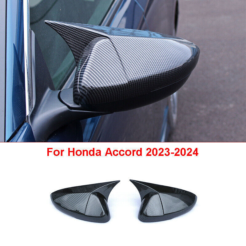 Carbon Fiber Style ABS Rearview Door Mirror Cover Fit for Honda Accord 2023-2024