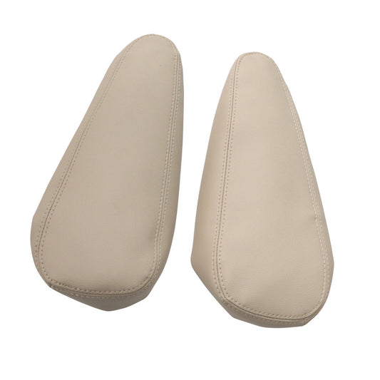 2Pcs for Seat Armrest Leather Cover Accessories for Lexus GX470 2003-09 Ivory Beige
