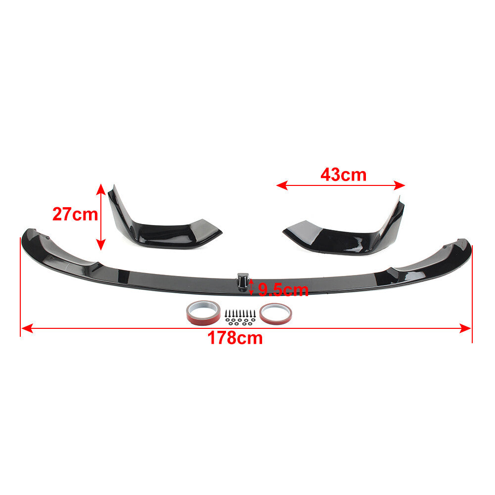 Front Bumper Lip Spoiler FIT for BMW F80 M3 F82 F83 M4 2015-2020