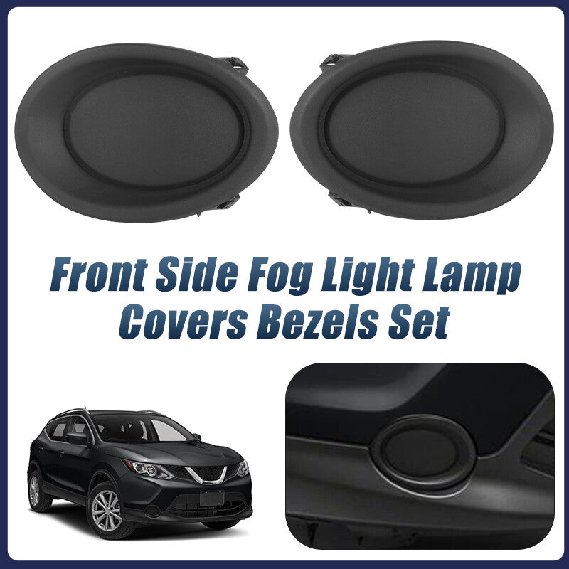 for Nissan Rogue Sport 2017-2019 Front Side Fog Light Lamp Covers Bezels 2pcs