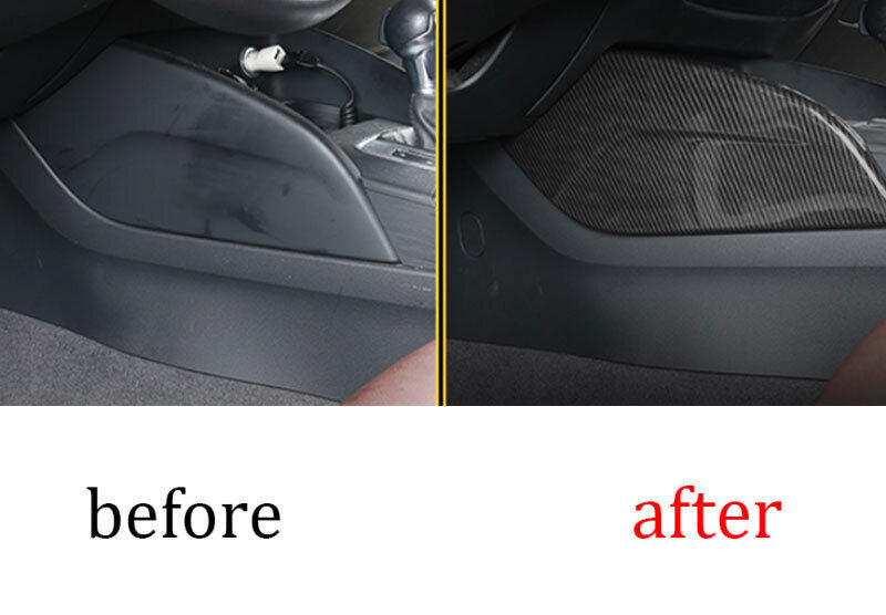 for Audi A3 S3 2014-20 ABS Carbon Fiber Console Gear Shift Both Side Panel Trim