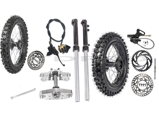 14-inch and 12-inch wheels + front fork dented dirt bicycle cooler Taodao 110cc 125cc CRF70 XR50