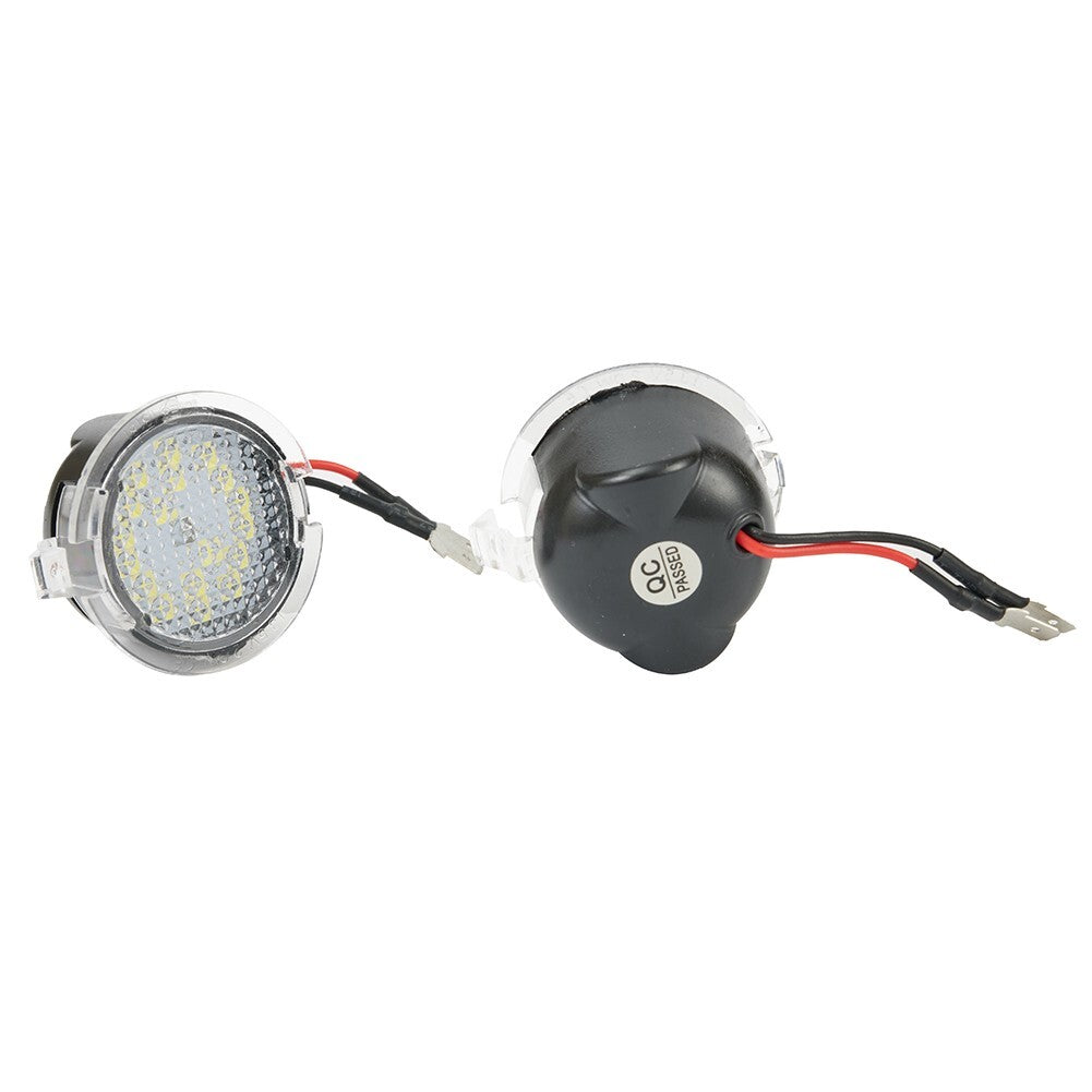 new 2x high-power white LED side mirror puddle lights for Ford models 2011-2017