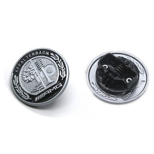 3D for Mercedes AMG Front Hood Emblem Affalterbach Black Apple Badge 57mm 0008171701