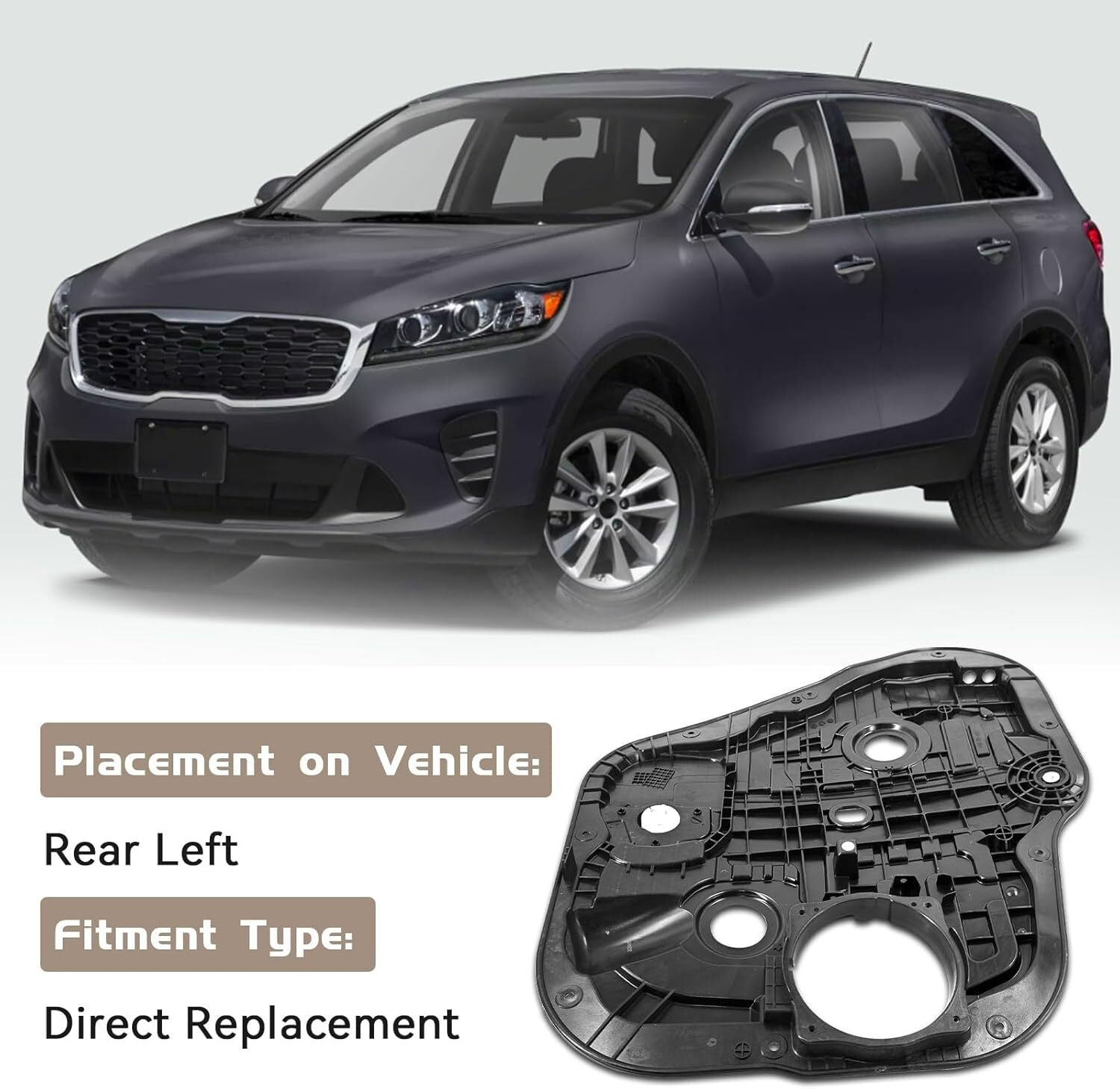 83471C5000 Power Window Regulator Rear Left for Kia Sorento 2016-2020
