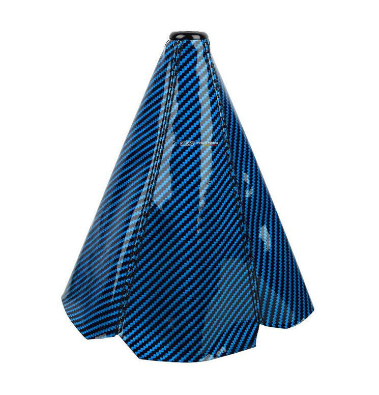 Car Gear Shift Knob Boot Racing Transmission Protective Cover, Mugen Blue Carbon, for Honda for Acura .