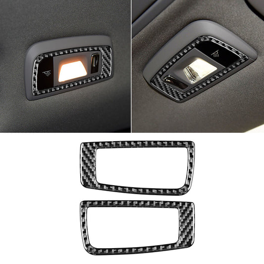 Carbon Fiber Car Rear Reading Light Lamp Panel Trim for Porsche for Panamera 2010-16