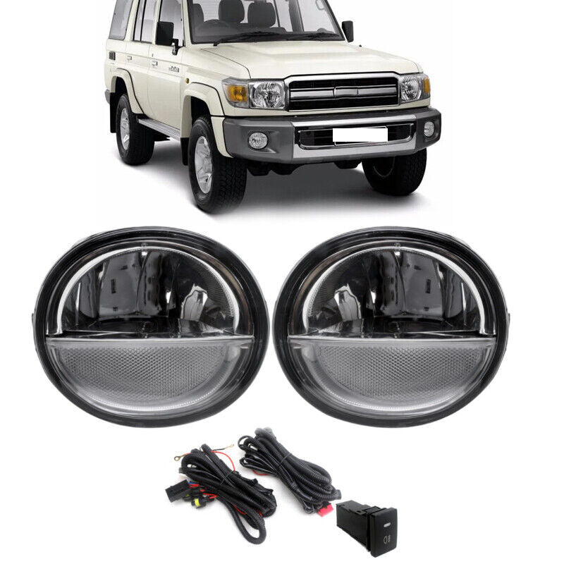 for Toyota for Land Cruiser J70 LC70 LC71 LC76 LC78 LC79 LED DRL Bumper Fog Lights