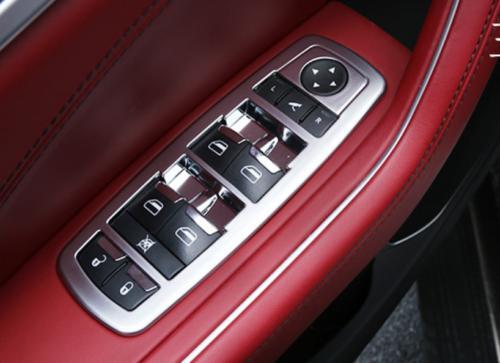 for Maserati Ghibli 2014-2021 ABS Silver Window Switch Button Garnish Trim 4PCS