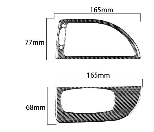Carbon Fiber Headlight Switch & Air Vent Cover Trim for BMW 6Series M6 2004-2010