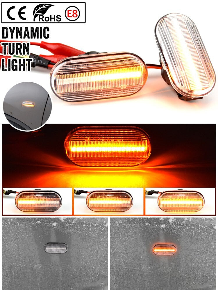 Dynamic Side Marker Turn Light for Nissan Camiones Dualis Frontier Fairlady Note
