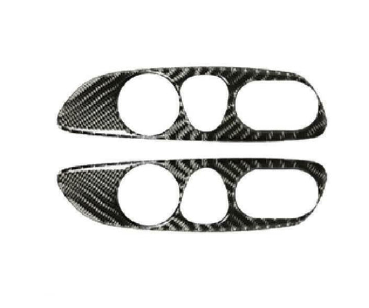 for Chevrolet Malibu 2016-2021 Vinyl Carbon Fiber for Seat Button Handle Panel Cover