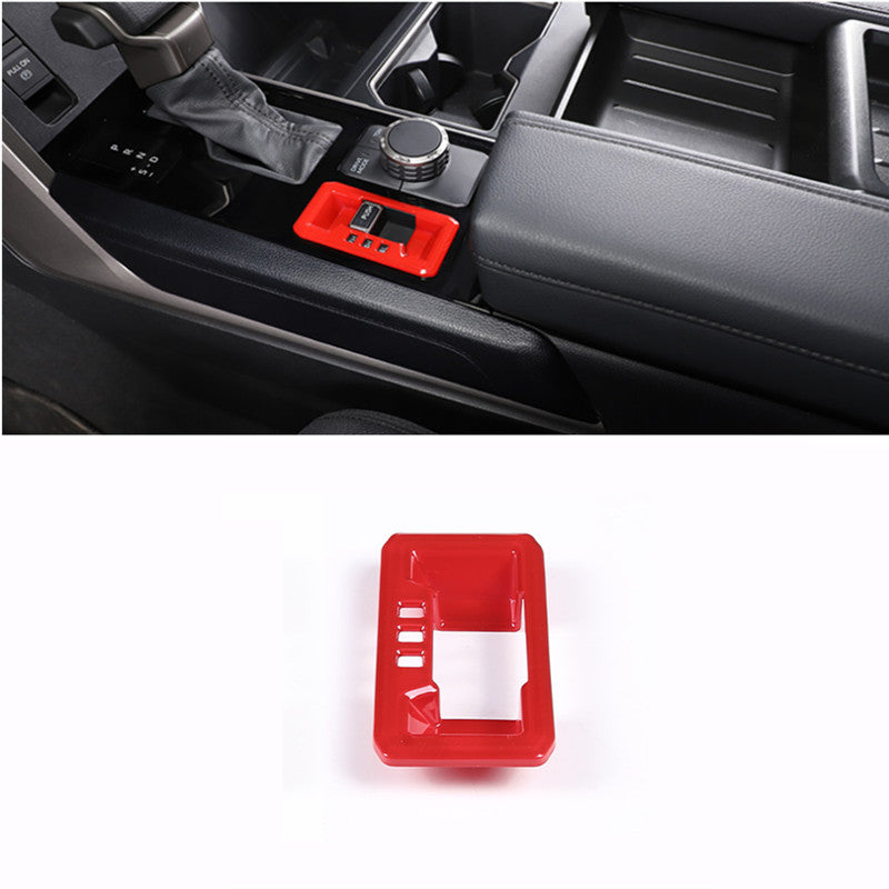 Suitable for 2022 and 2023 for Toyota Tendera: Red console shift box drive panel trim