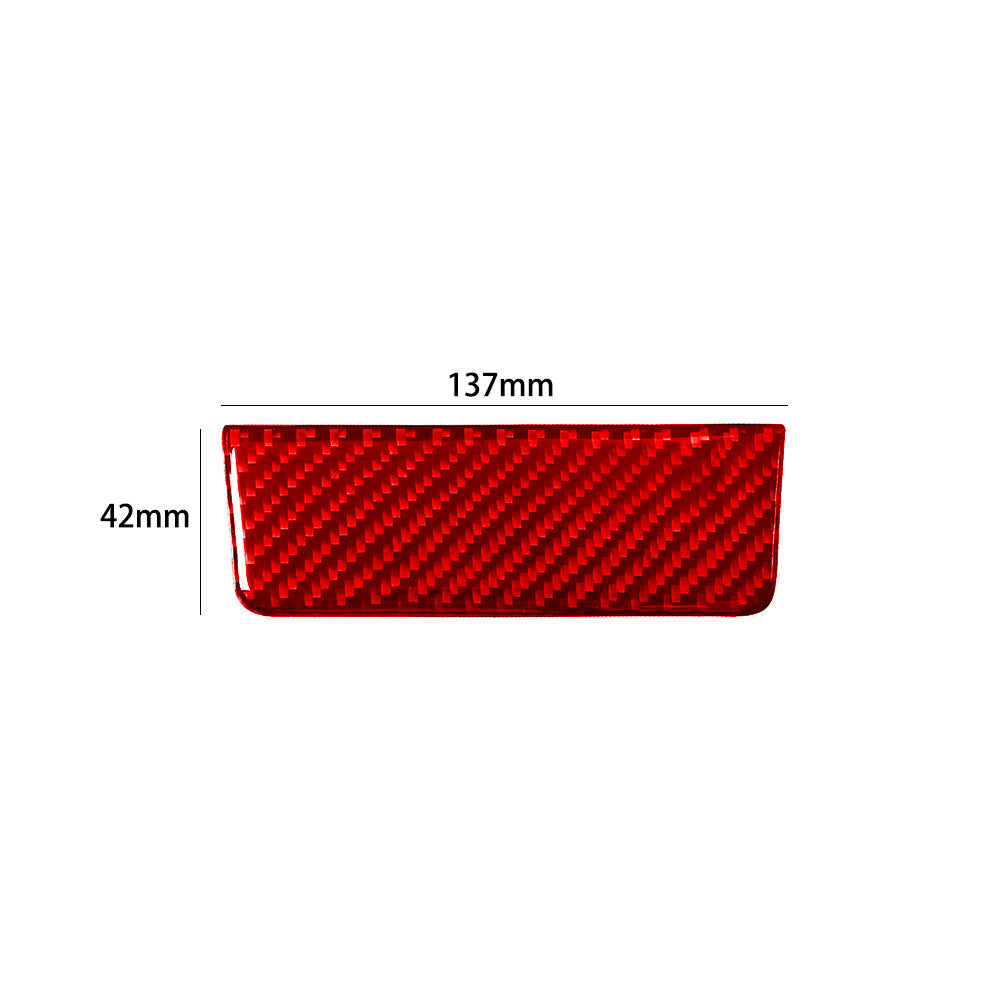 Red Carbon Fiber Rear Console Plate for Land Rover Discovery Sport 2015-2019