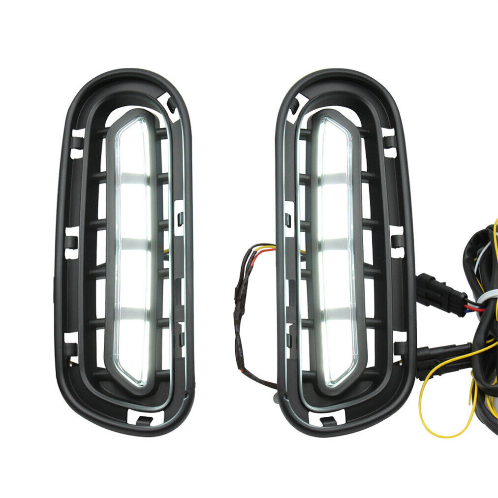 Fit for Kia Stinger 2018 2019-2020 LED DRL Daytime Running Fog Light Lamps 2PCS
