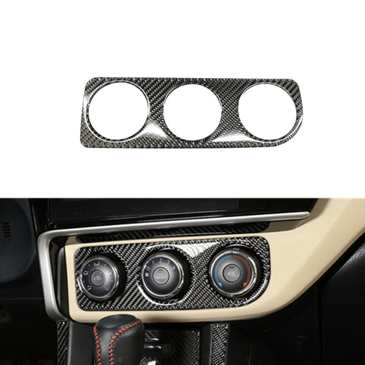 Carbon Fiber Air Conditioner Switch Panel Trim for Toyota for Corolla 2014-2018 B
