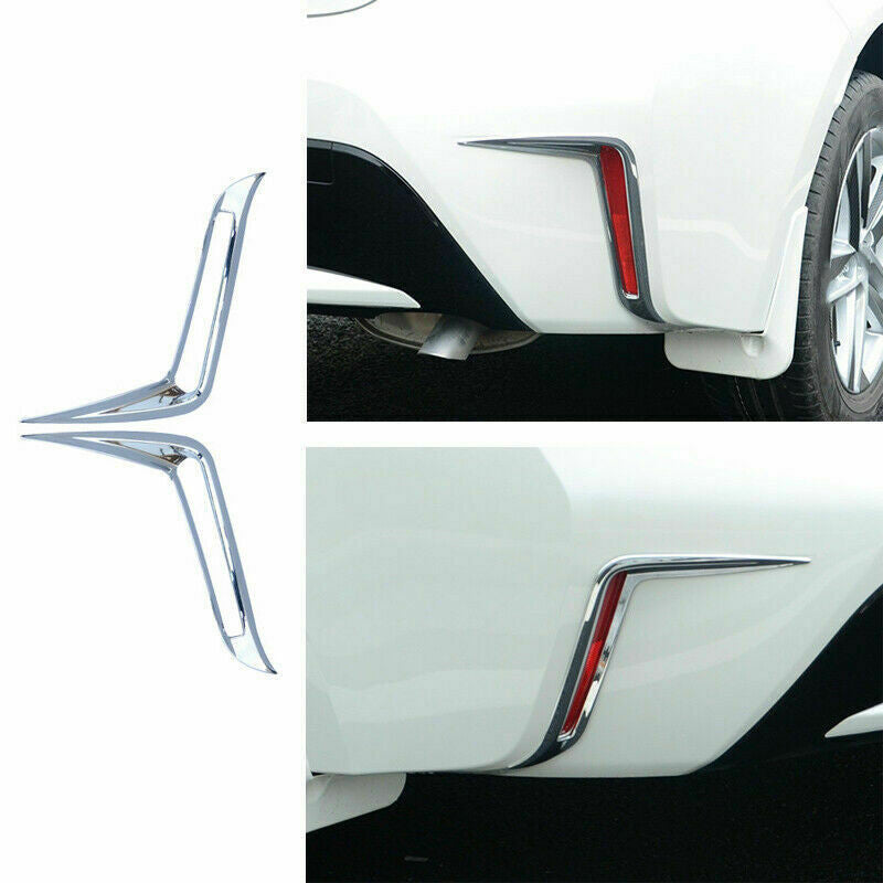 2P for Toyota for Corolla Sedan 2019-2023 Chrome Rear Fog Lamp Light Cover Trims