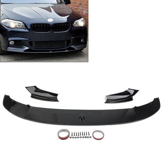 Front Bumper Spoiler Lip for BMW 5 Series F10 M Sport 2011-2016