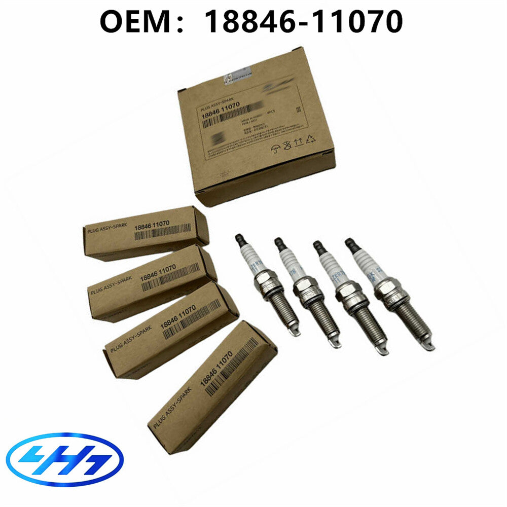 1884611070 NEW 4 SPARK PLUGS for 11-18 for ELANTRA for TUCSON FORTE SORENTO SOUL