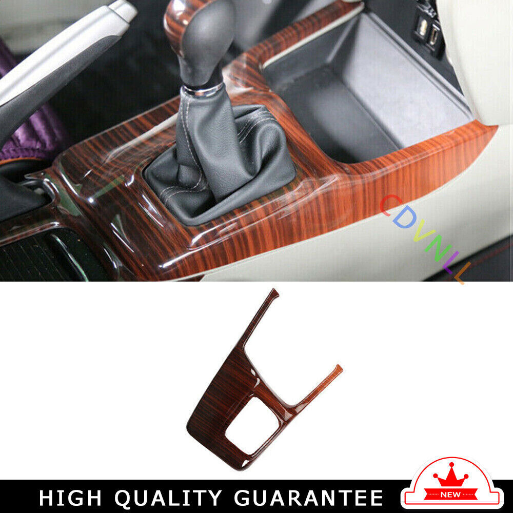 Console Gear Shift Frame Cover Trim for Honda for Civic 2012-2015 Peach Wood Grain