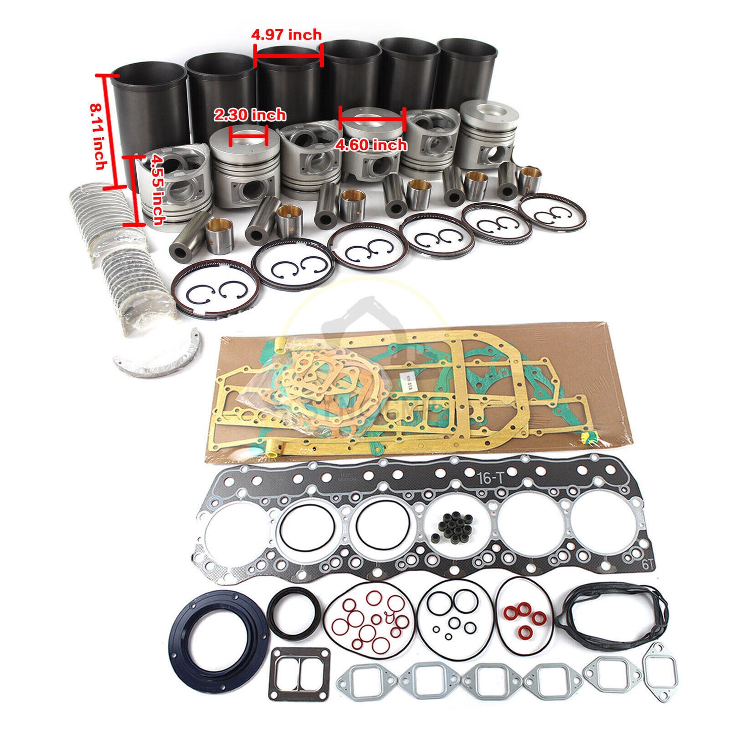 Engine Overhaul Rebuild Kit 6D16 6D16T for Mitsubishi for Hyundai Kobelco ME072062