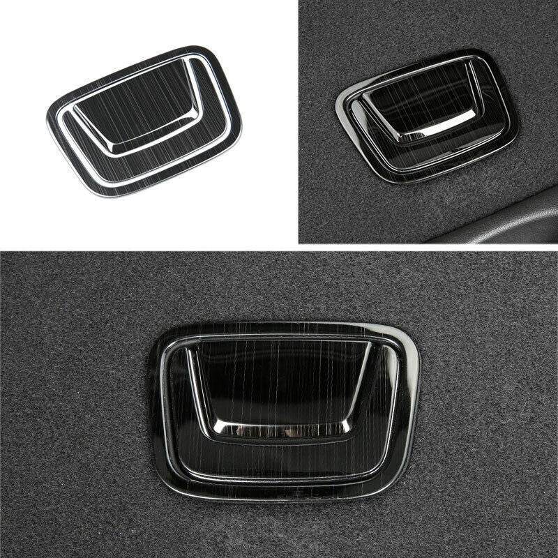 Fit For 2019-23 for Cadillac XT4 Black Steel Tailgate Rear Door Handle Cover Trim