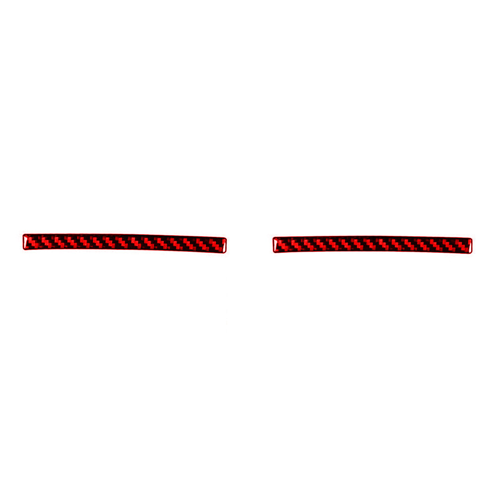 Red Carbon Fiber Lower Glove Box Accent Trim For Silverado for GMC for SIERRA 2014-2018