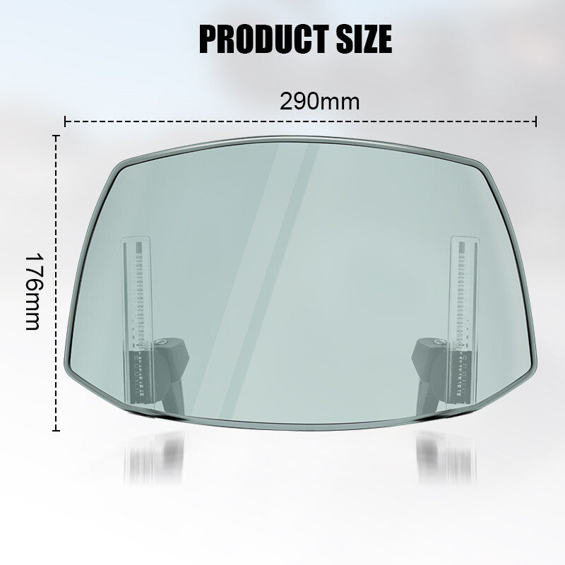 Adjustable Motorcycle Clip On Windshield Windscreen Deflector Extension Spoiler