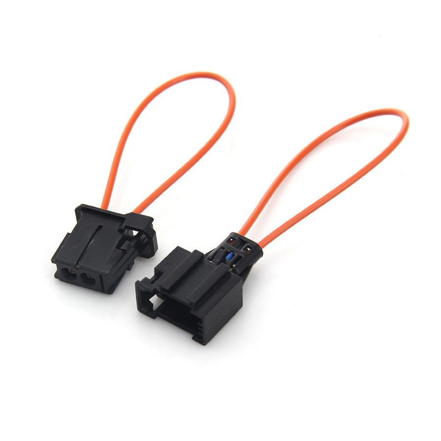 1PCS MOST System Diagnostic Kit Fiber Optic Loop Bypass Male Female Plug Black