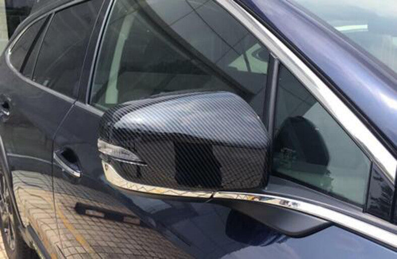 Carbon Fiber Style Rear View Side Mirror Trim Cover for Subaru Outback 2020-2023
