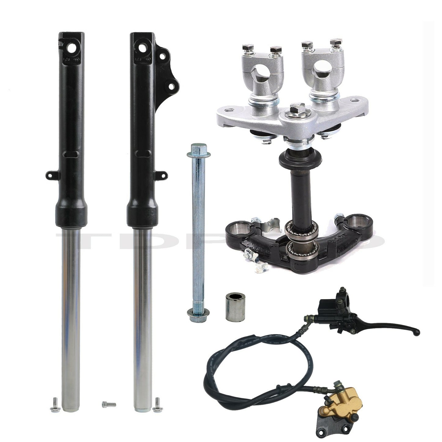 Front fork, three-tree brakes, CRF50, XR50 Dirt Pit, bicycle cooler 70cc, 110cc, 125cc
