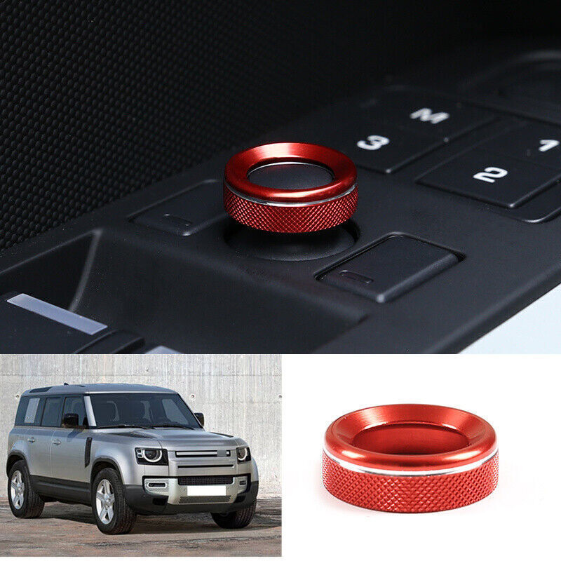 for Land Rover for Defender 2020-2023 Red Aluminum Rearview Mirror Adjust Knob Ring