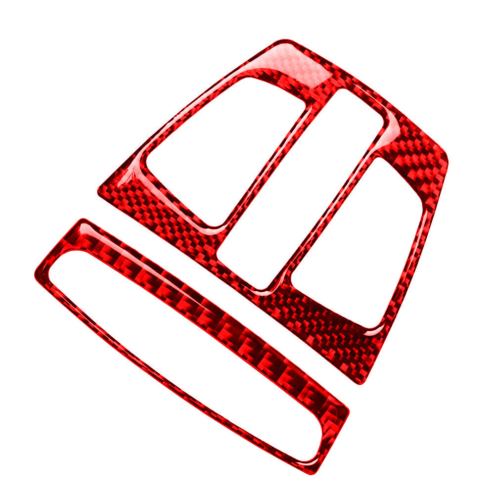 Red carbon fiber reading light panel trim for BMW F20 F30 F34 F32 X5 2012-2017