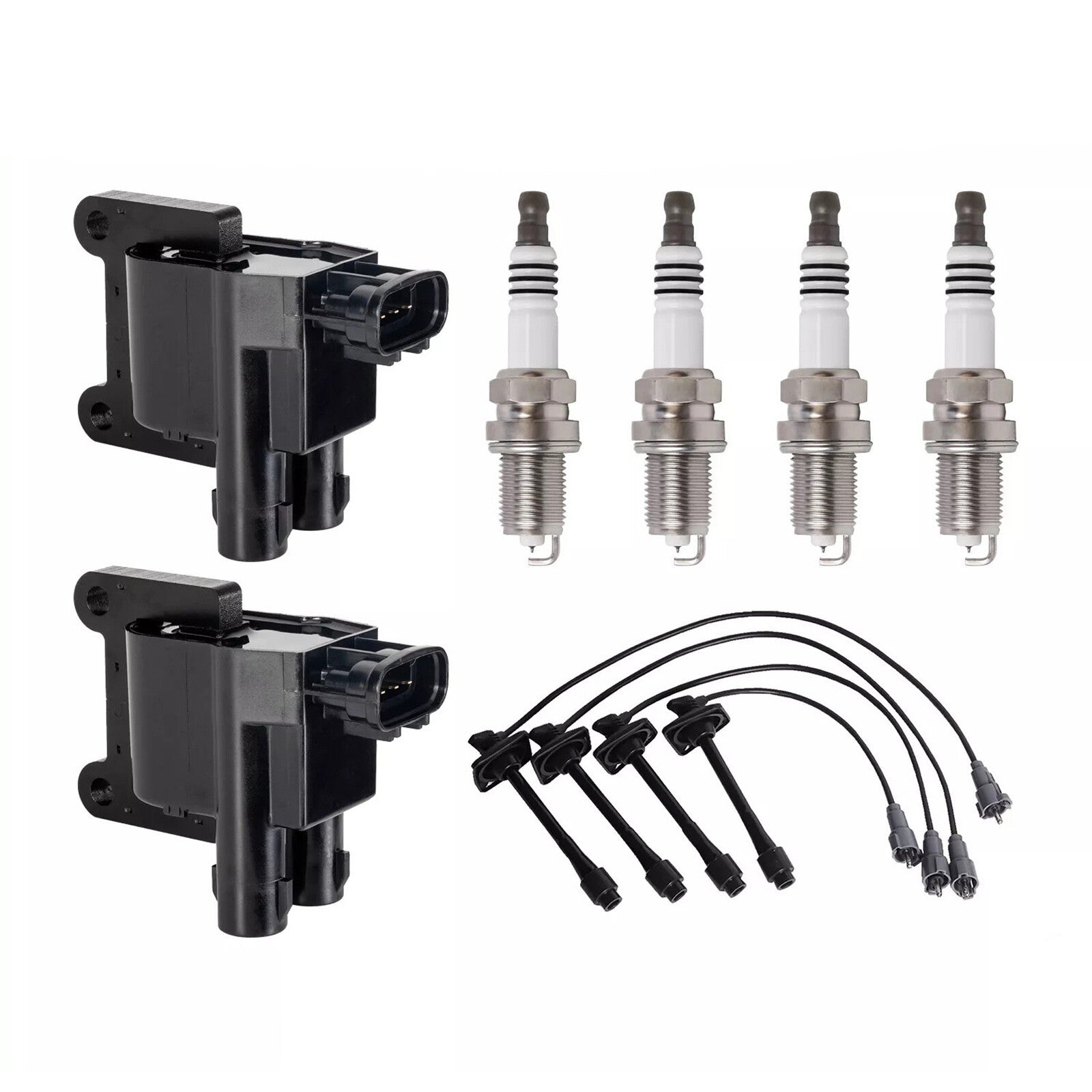 Ignition Coil Accessories Kit W/CoilsWireSpark Plugs for Toyota RAV4 98-00