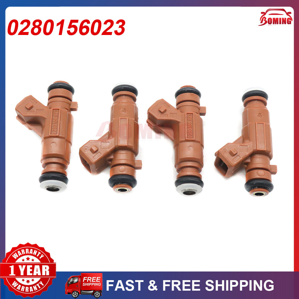 4PCS New 0280156023 Fuel Injectors Fits for Saab 9-3 2.0L for Saab 9-3 2.3L