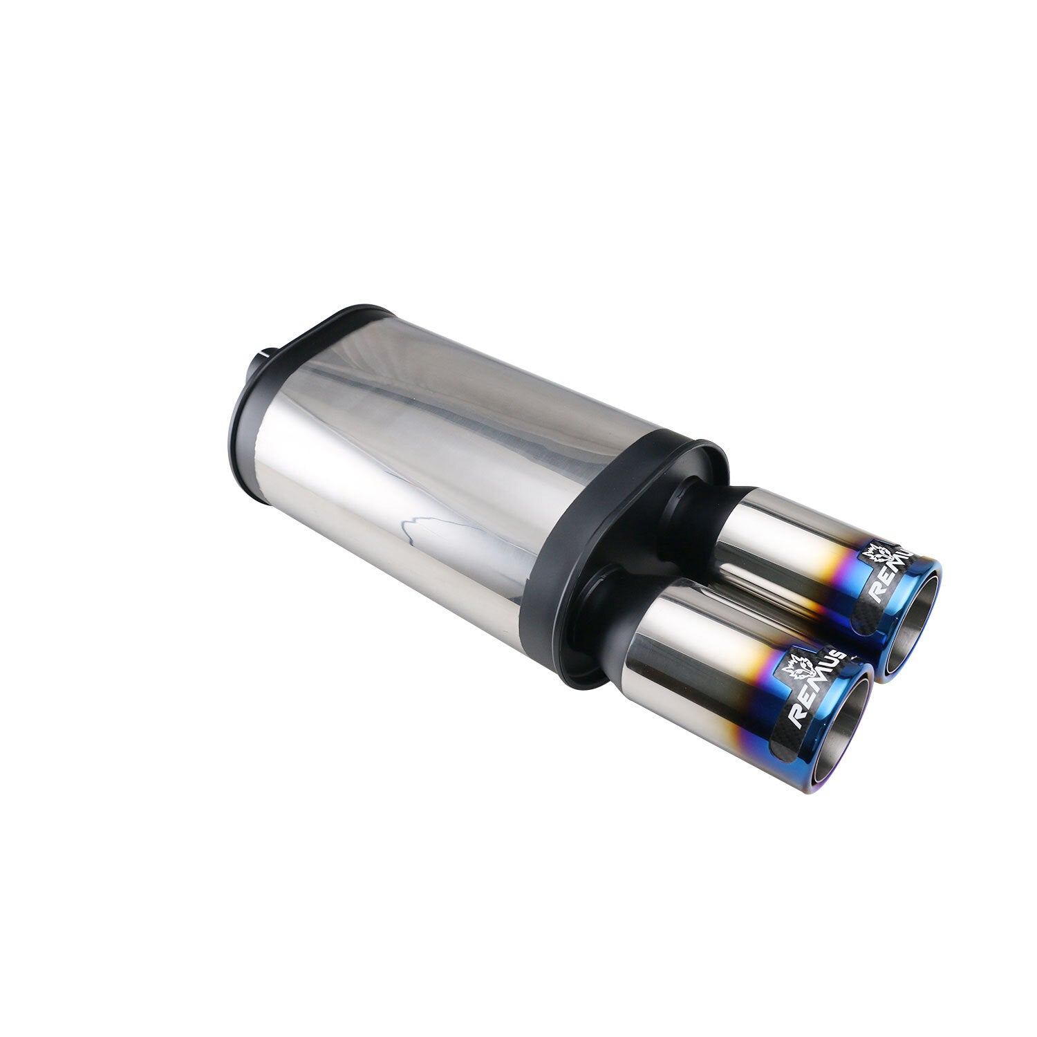 2-2.5 ID 3.5 OD Universal Exhaust Rear Muffler Exhaust Pipe Tube Tail Blue