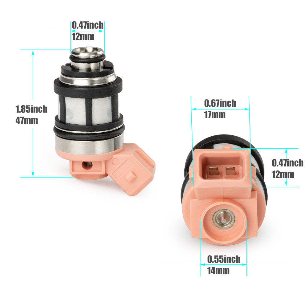 6X Fuel Injector for Nissan Pathfinder Quest D21 Pickup for Mercury 3.0L 16600-88G10