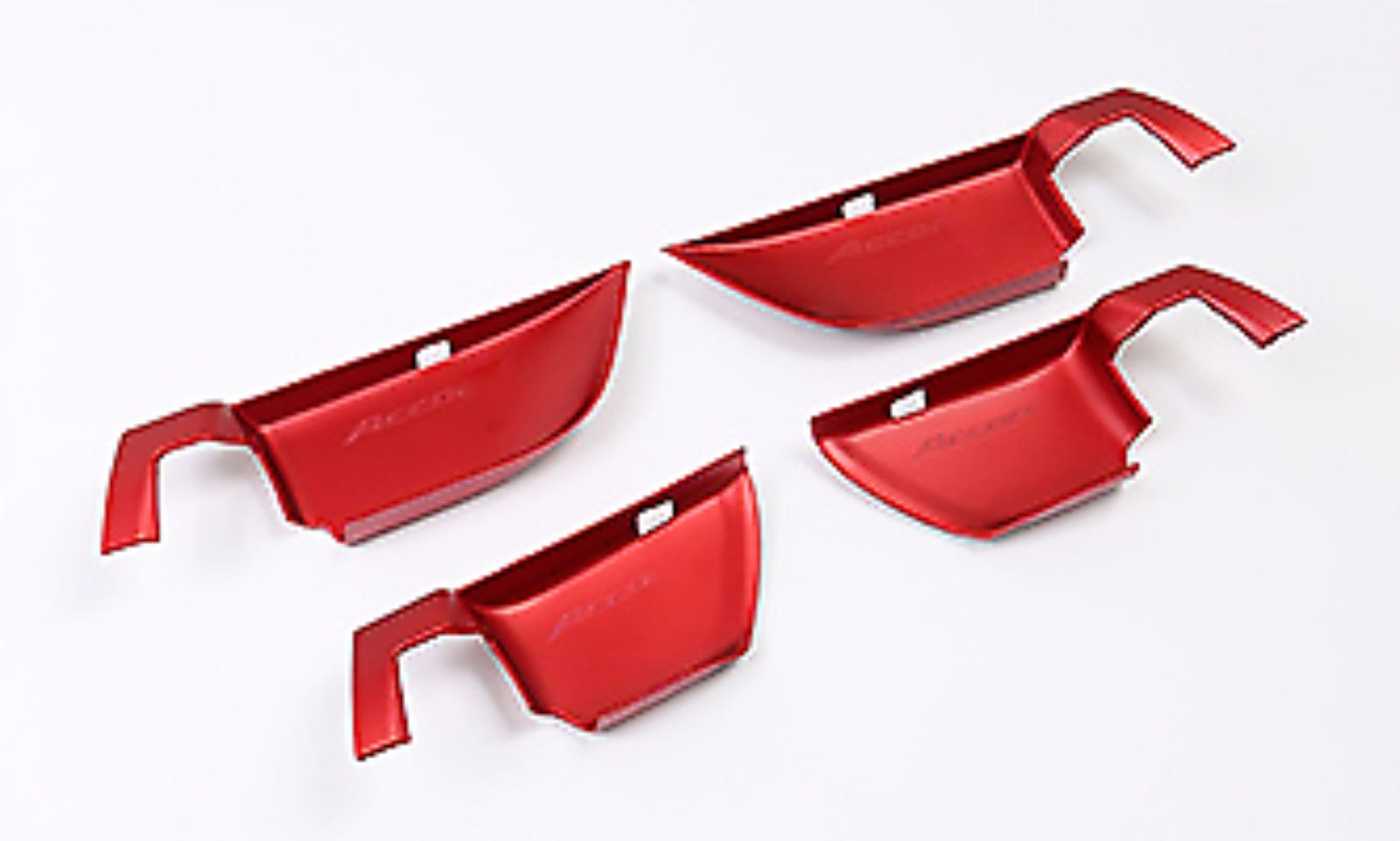 4-piece set of red interior door handle cup cover decorations for 2018 and 2019 for Honda Accords.