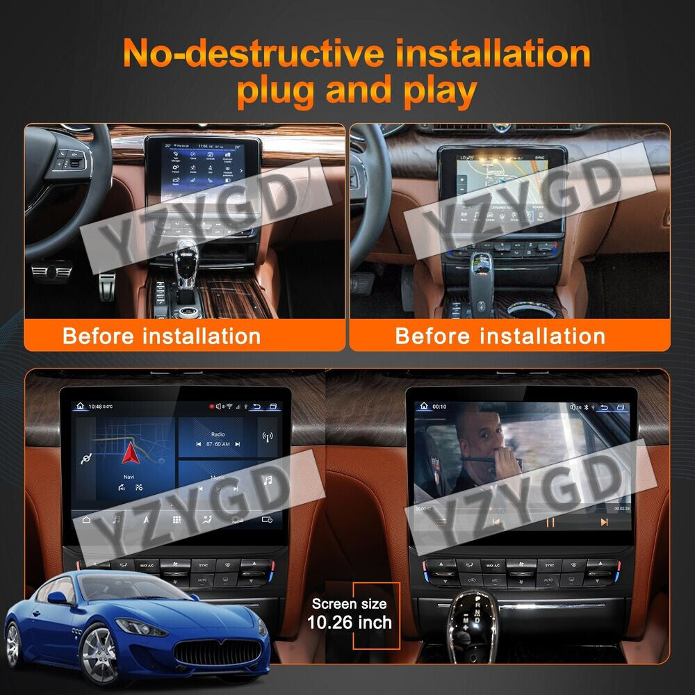 for Maserati Quattroporte 2017-2020 Android Car Radio CarPlay Stereo Receiver