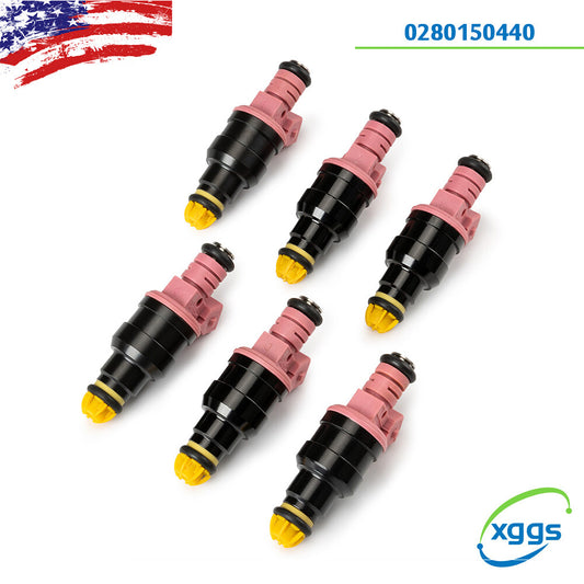 6x For 1996-2000 for BMW 328i 528i Z3 M3 2.8L 3.2L 0280150440 Fuel Injector Set New
