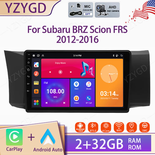 Android Carplay Car Radio for Subaru BRZ for Scion FRS 2012-2016 Stereo GPS Screen