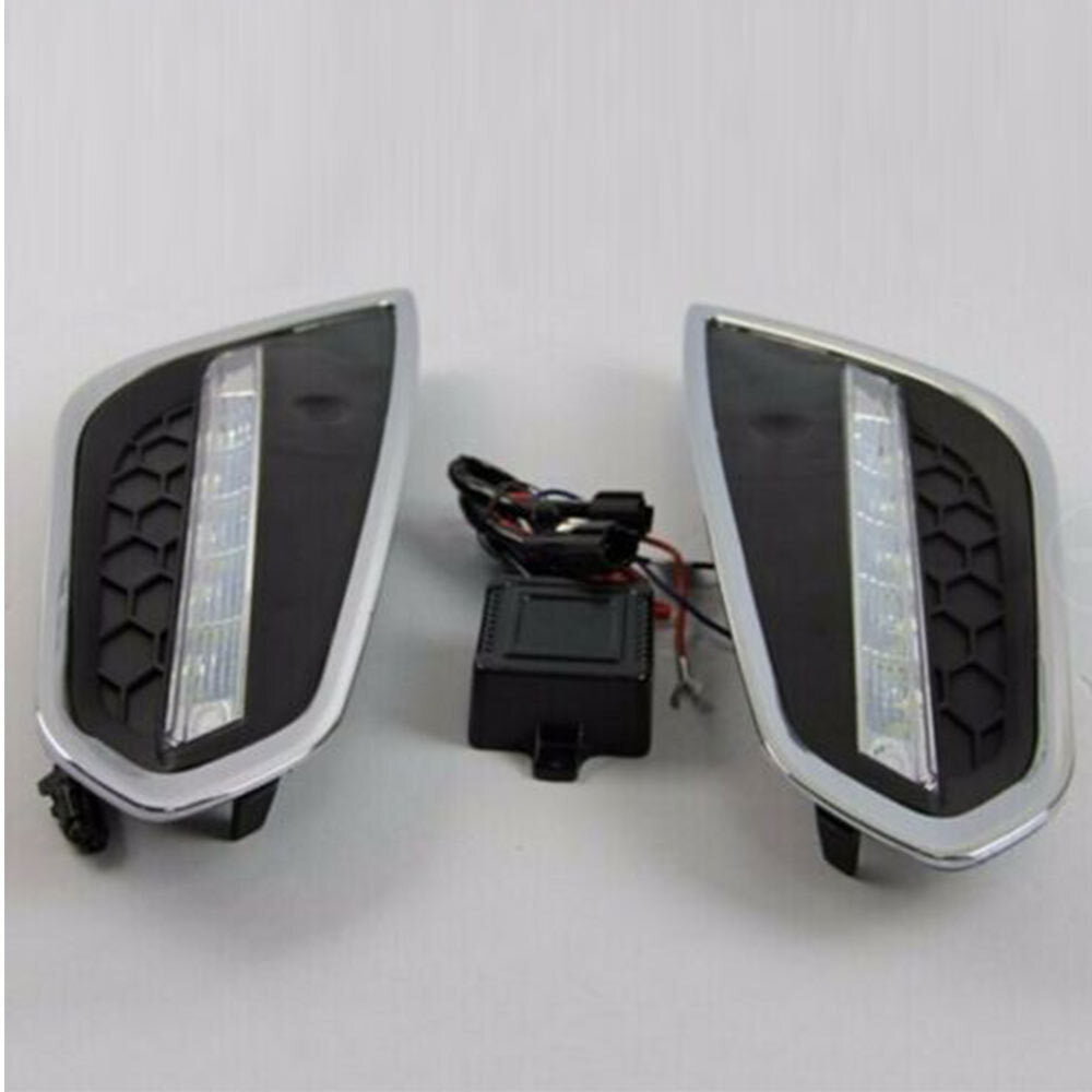 Pair for Volvo S60 T5 09-13 New Left+Right Fog Lamp Front Daytime Running Lights