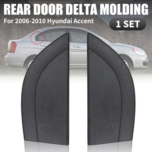 2X Rear Left  Right Door Delta Molding 83830-1E000 For 2006-2010 for Hyundai Accent