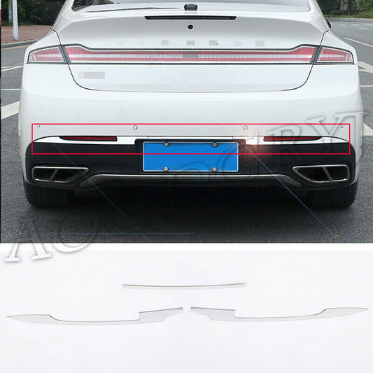 3P for Lincoln MKZ 2017-2020 Chrome Rear Bumper Guard Cover Strip Protector Trim