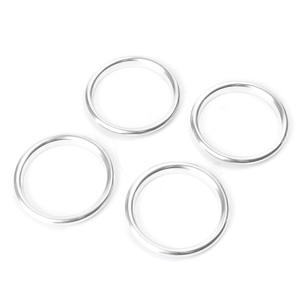 Interior Air Vent Outlet Ring Cover for Audi A3 8V 2012-2019 Silver 4PCs Car UK